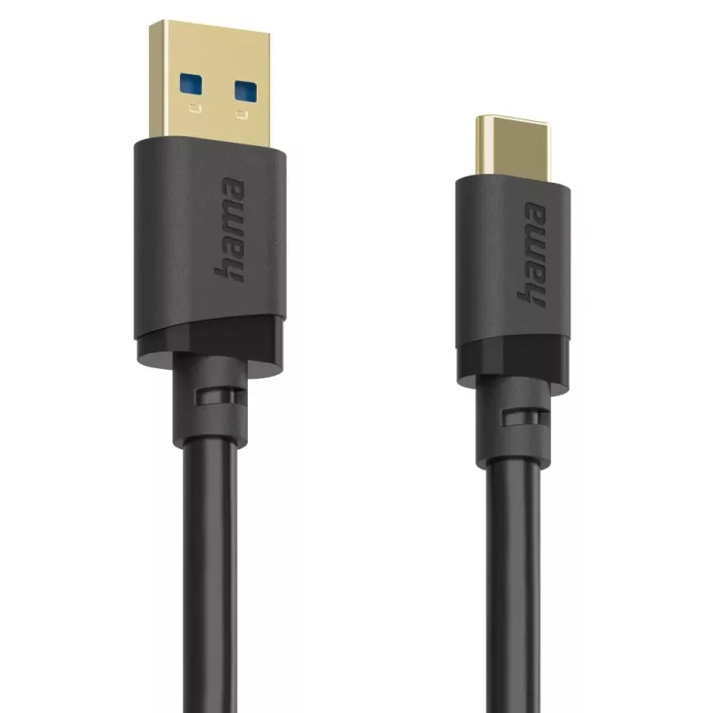Hama 00202005 USB kábel USB 3.2 Gen 1 (3.1 Gen 1) 0,75 m USB A USB C čierny