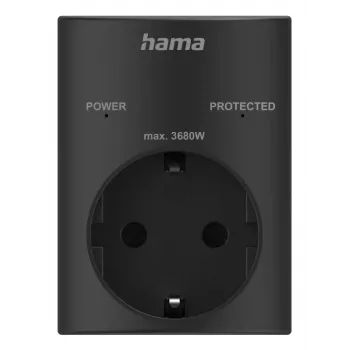 Hama 00223325 adaptér zásuvky s ochranným kontaktom s ochranou proti prepätiu
