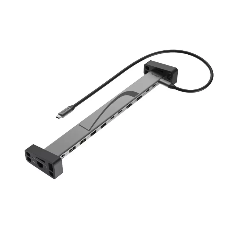 Hama 00200149 dokovacia stanica/replikátor portov pre notebook čierna, sivá