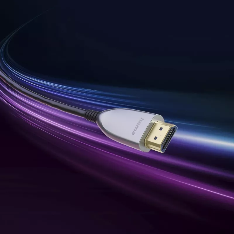 Hama 00202036 HDMI kábel 15 m HDMI Type-A (štandard) čierny, sivý, strieborný