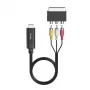 Hama 00205775 video kábel adaptér HDMI Type-A (štandard) SCART (21-pinový) čierny