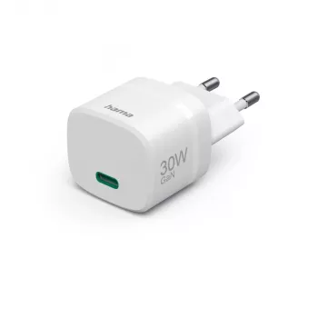 Hama 00201964 mobilná nabíjačka smartfón, tablet, powerbanka, headset biela AC rýchle nabíjanie pre interiér