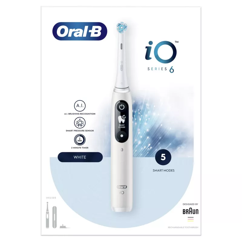 Oral-B iO 80351523 elektrická zubná kefka dospelí vibračná zubná kefka čierna, modrá