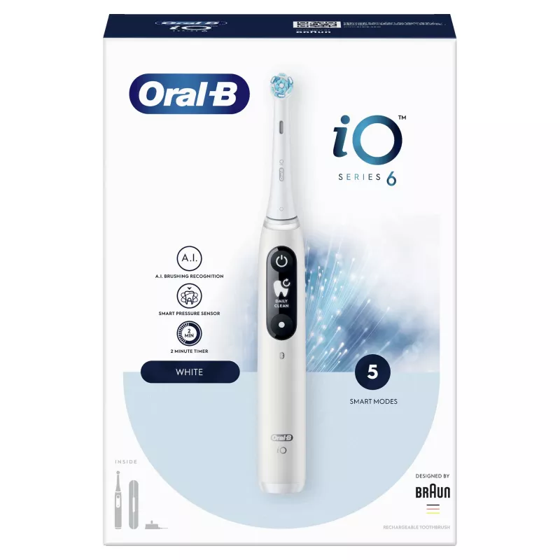 Oral-B iO 80351523 elektrická zubná kefka dospelí vibračná zubná kefka čierna, modrá