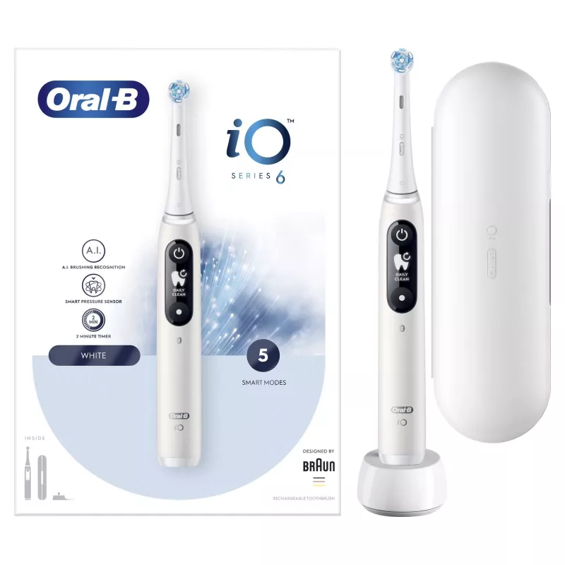 Oral-B iO 80351523 elektrická zubná kefka dospelí vibračná zubná kefka čierna, modrá