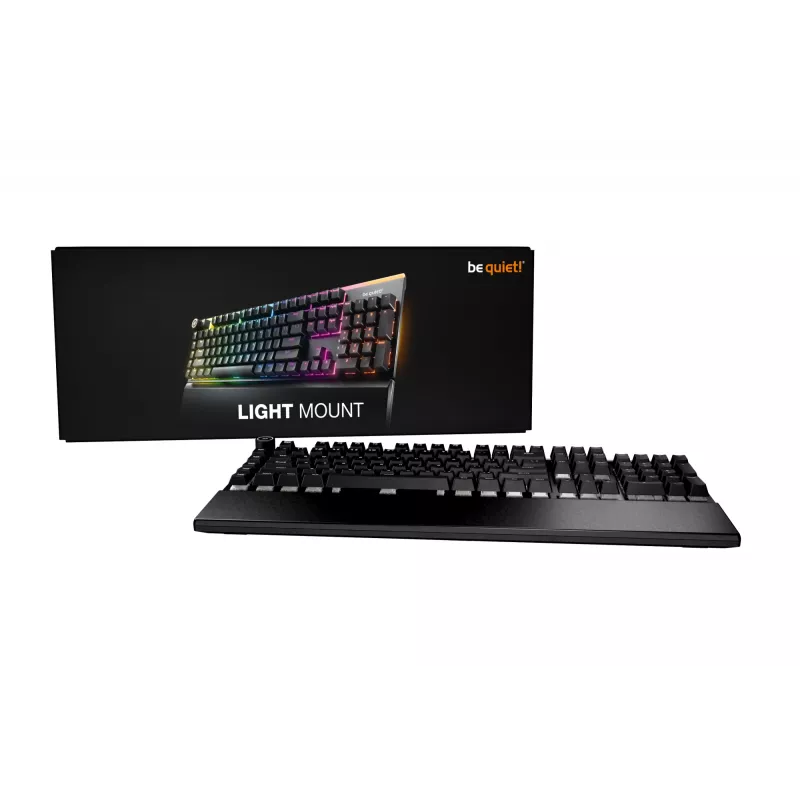 be quiet Light Mount Silent Tactile FR ISO klávesnica herná USB AZERTY francúzska čierna