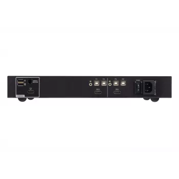 ATEN 2-portový USB HDMI Secure KVM prepínač s CAC, 4K UHD 3840x2160@60Hz, USB klávesnica/myš, kovové puzdro