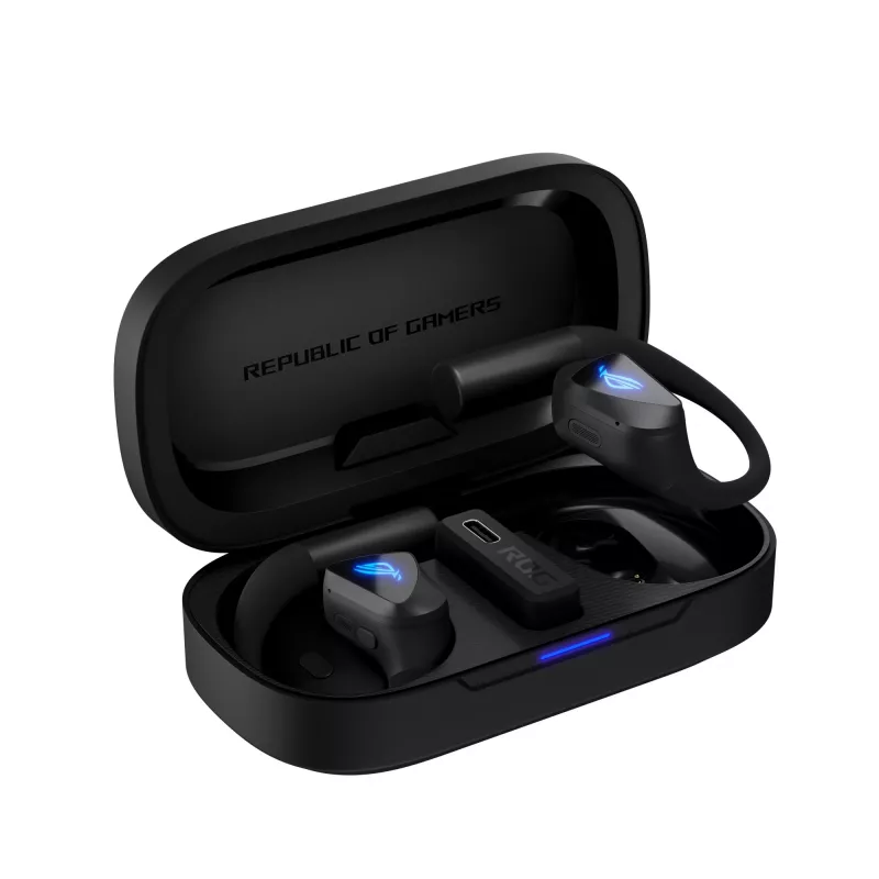 Headset ASUS ROG Cetra Open Wireless TWS Bluetooth ušný háčik čierny, 20–20000 Hz, 116 g