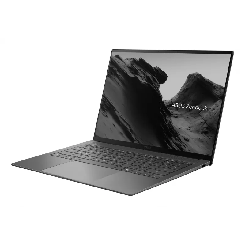 Notebook ASUS Zenbook S14 UX5406AA-SU052W — Intel Core Ultra 9 386H, 14 inch 3K dotykový displej, 32 GB LPDDR5x, 1 TB SSD, Windows 11 Home, sivý