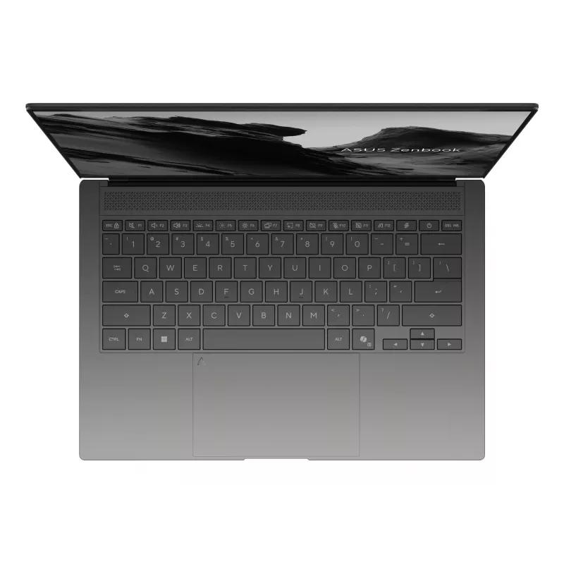 Notebook ASUS Zenbook S14 UX5406AA-SU052W — Intel Core Ultra 9 386H, 14 inch 3K dotykový displej, 32 GB LPDDR5x, 1 TB SSD, Windows 11 Home, sivý