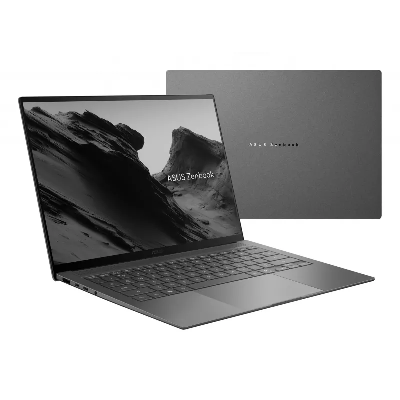 Notebook ASUS Zenbook S14 UX5406AA-SU052W — Intel Core Ultra 9 386H, 14 inch 3K dotykový displej, 32 GB LPDDR5x, 1 TB SSD, Windows 11 Home, sivý