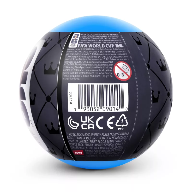 ZURU FIFA WORLD CUP 2026™ Ballers Series 1, 3 roky, FIFA, čierna