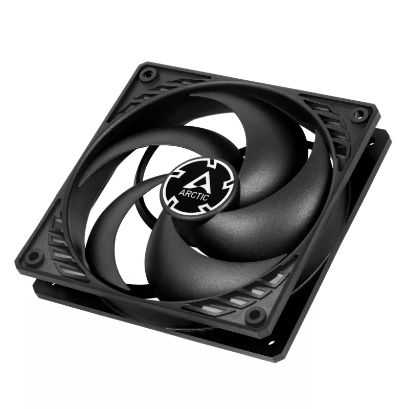 ARCTIC P12 PWM PST (čierna/čierna) tlakovo optimalizovaný 120 mm ventilátor s PWM PST