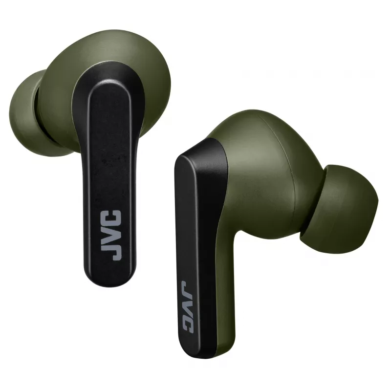 JVC Powerful Sound TWS zelená, True Wireless Stereo (TWS), 20 - 20000 Hz, hovory/hudba, 8,2 g, headset, zelená