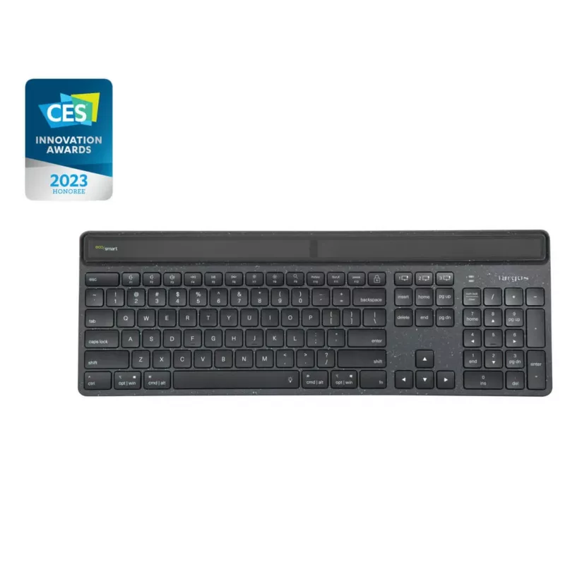 Targus EcoSmart AKB868UK klávesnica univerzálna Bluetooth QWERTY UK English čierna