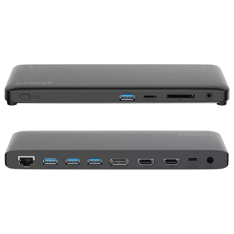 2-Power DOC0117A dokovacia stanica/port replikátor k notebooku čierna