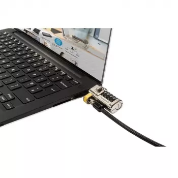DELL 461-AAEU káblový zámok čierny, nerez 1,8 m