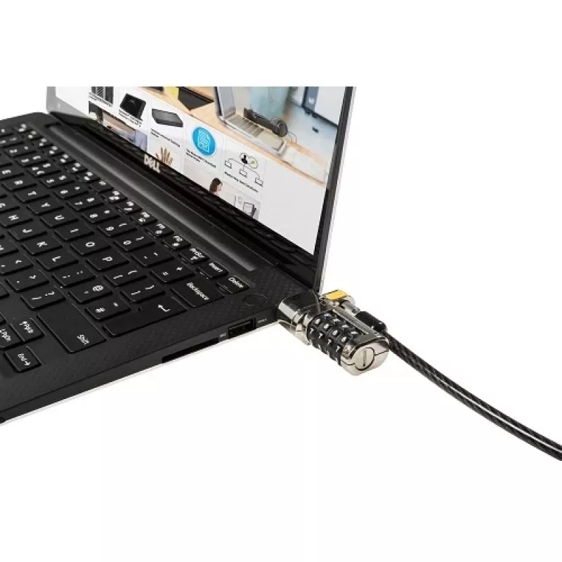 DELL 461-AAEU káblový zámok čierny, nerez 1,8 m