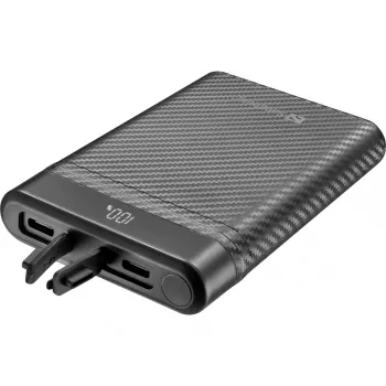 Sandberg Survivor Nano Powerbank 10000, 10000 mAh, Lithium-Ion (Li-Ion), 3,7 V, 20 W, čierna