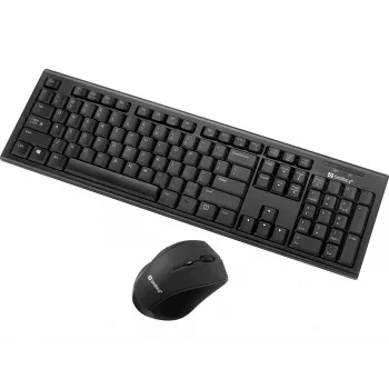 Sandberg Wireless Office DesktopSet INT, Wireless, RF Wireless, Membrane, QWERTY, čierna, myš súčasťou