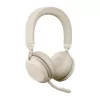Jabra Evolve2 75 - USB-A MS Teams - béžová, Wireless, kancelária/call centrum, 20 - 20000 Hz, 197 g, headset, béžová