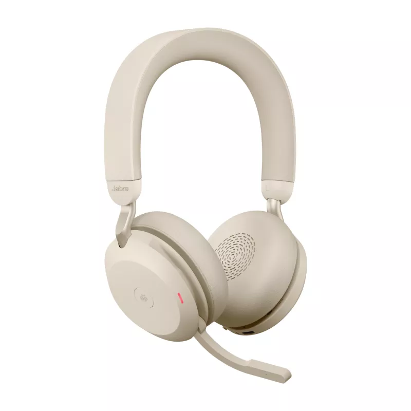 Jabra Evolve2 75 - USB-A MS Teams - béžová, Wireless, kancelária/call centrum, 20 - 20000 Hz, 197 g, headset, béžová