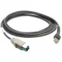 Motorola USB kábel Power+, sivý, 2,1 m
