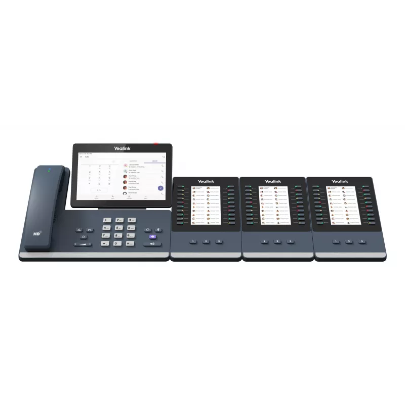 IP stolný telefón Yealink MP58‑WH E2 Teams 7-palcový dotykový displej, HD audio, Microsoft Teams