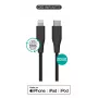 Kábel Lightning na USB-C eSTUFF ES602180 — 1 m, čierny, MFi certifikovaný, RoHS