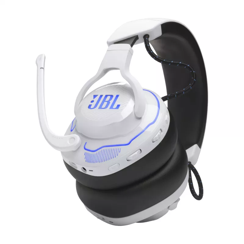 JBL Quantum 910P headset káblový a bezdrôtový čelenkový herný USB Type-C Bluetooth modrá, biela