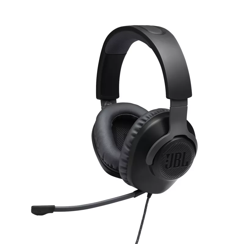 JBL Quantum 100 čierna, káblový, herný, 20 - 20000 Hz, 216 g, slúchadlá, čierna