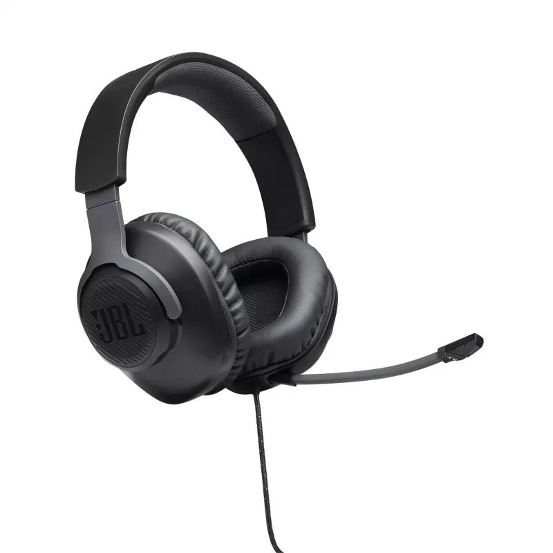 JBL Quantum 100 čierna, káblový, herný, 20 - 20000 Hz, 216 g, slúchadlá, čierna