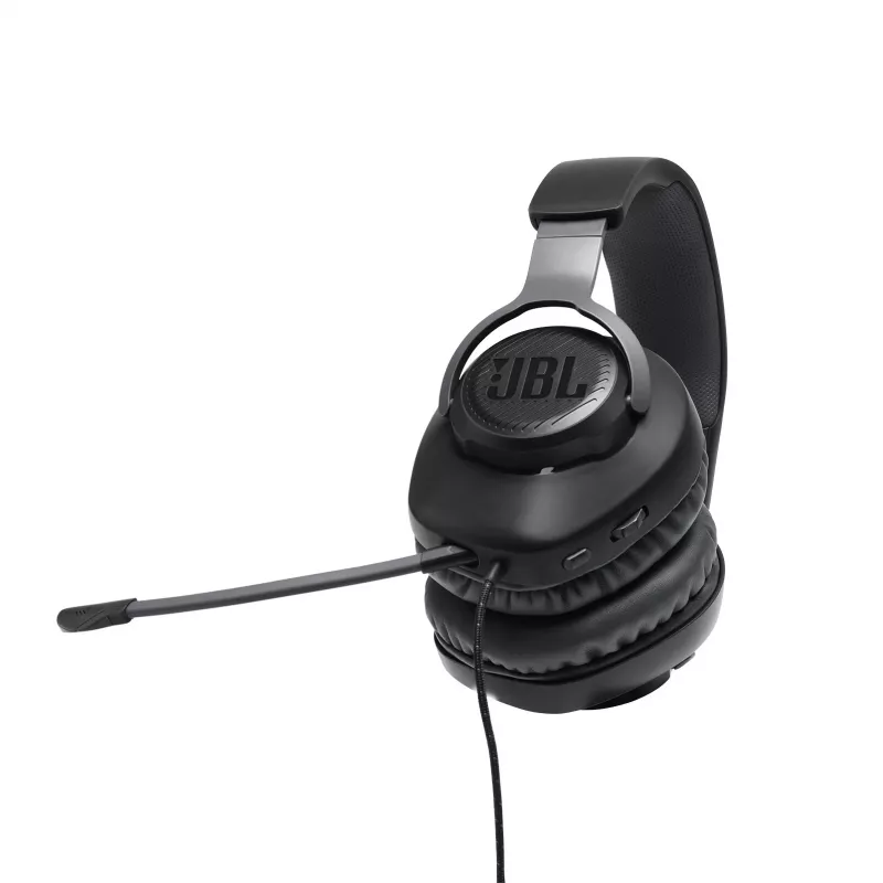 JBL Quantum 100 čierna, káblový, herný, 20 - 20000 Hz, 216 g, slúchadlá, čierna