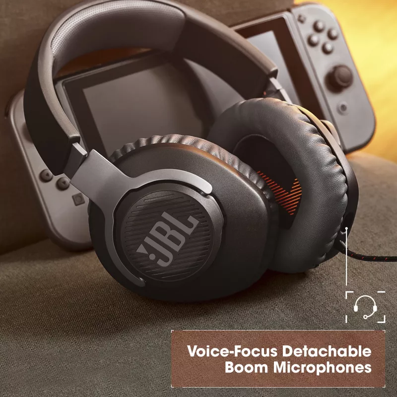 JBL Quantum 100 čierna, káblový, herný, 20 - 20000 Hz, 216 g, slúchadlá, čierna