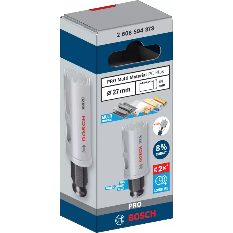 Korunový vrták Bosch PRO Multi Material PC Plus 44/27 mm — jednotlivý, pre vŕtačku, Ø27 mm