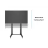 Multibrackets M Public Display Stand 210 Dual Pillar Wheelbase čierny