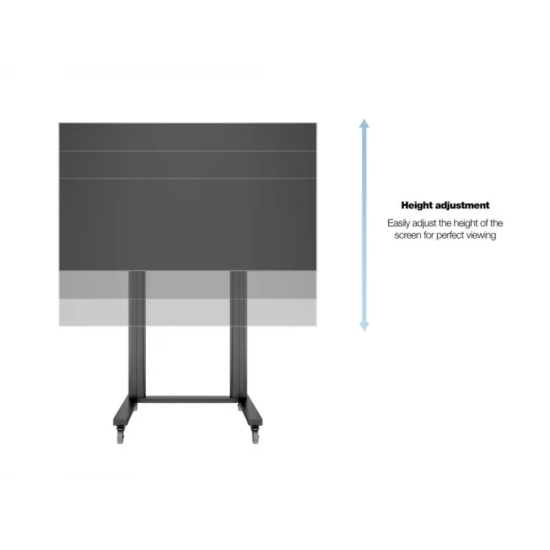 Multibrackets M Public Display Stand 210 Dual Pillar Wheelbase čierny