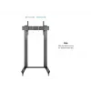 Multibrackets M Public Display Stand 210 Dual Pillar Wheelbase čierny