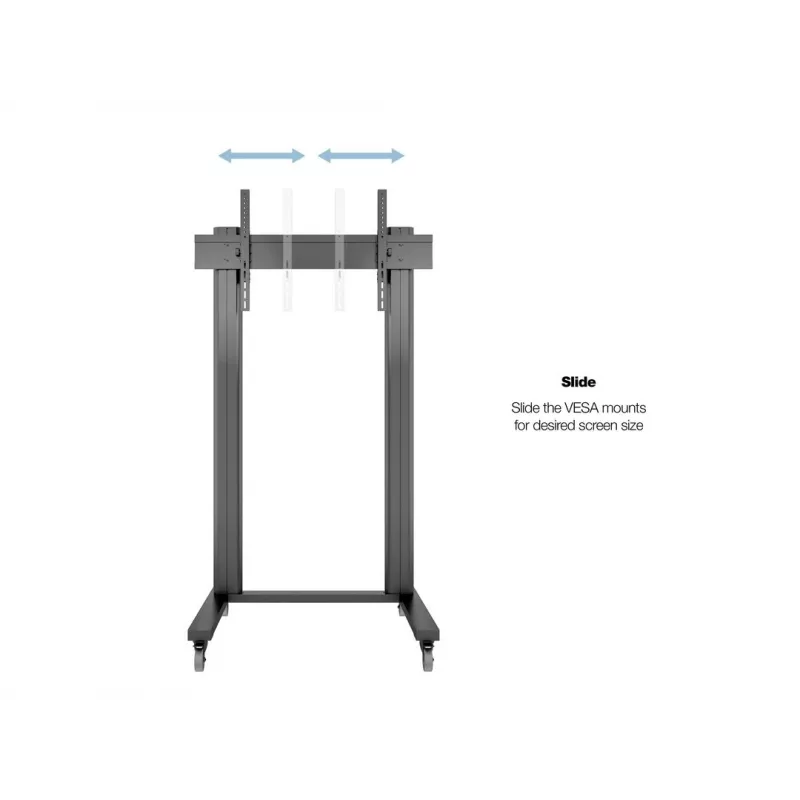 Multibrackets M Public Display Stand 210 Dual Pillar Wheelbase čierny