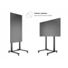 Multibrackets M Public Display Stand 210 Dual Pillar Wheelbase čierny