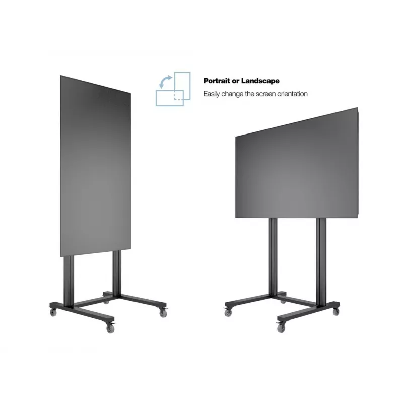 Multibrackets M Public Display Stand 210 Dual Pillar Wheelbase čierny