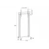 Multibrackets M Public Display Stand 210 Dual Pillar Wheelbase čierny