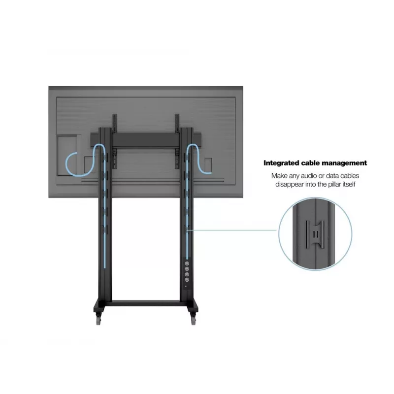 Multibrackets M Public Display Stand 210 Dual Pillar Wheelbase čierny