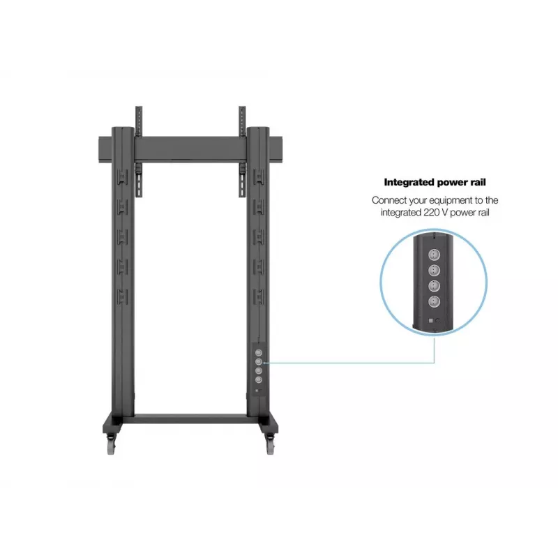 Multibrackets M Public Display Stand 210 Dual Pillar Wheelbase čierny