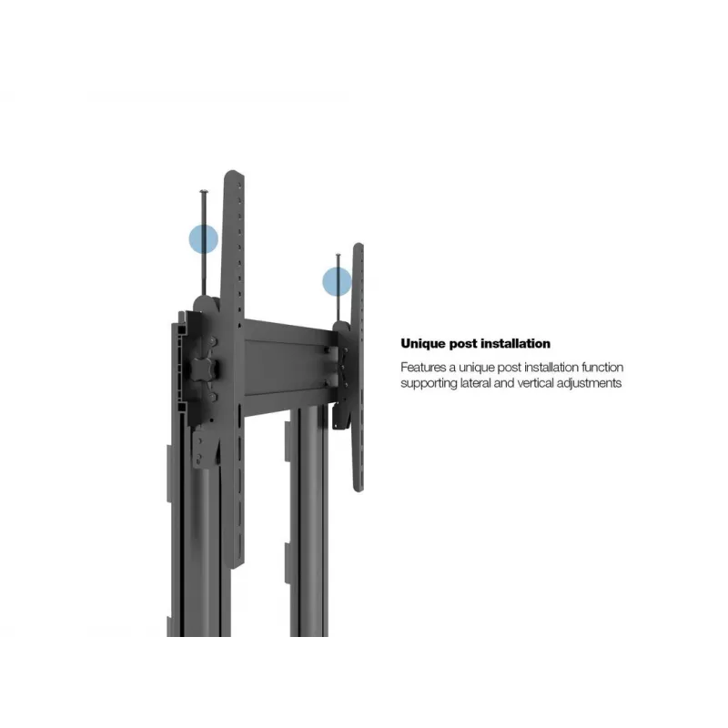 Multibrackets M Public Display Stand 210 Dual Pillar Wheelbase čierny
