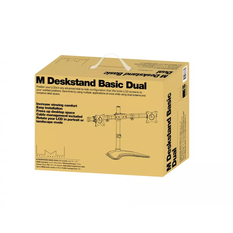 Multibrackets M Deskstand Basic Dual, voľne stojaci, 16 kg, 38,1 cm (15