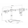 Multibrackets M Deskstand Basic Dual, voľne stojaci, 16 kg, 38,1 cm (15