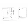 Multibrackets M motorizovaný TV lift Large nosnosť 50 kg obrazovky 37-65