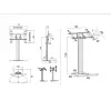 Multibrackets M Public Display Stand 110 HD Floorbase Single čierny