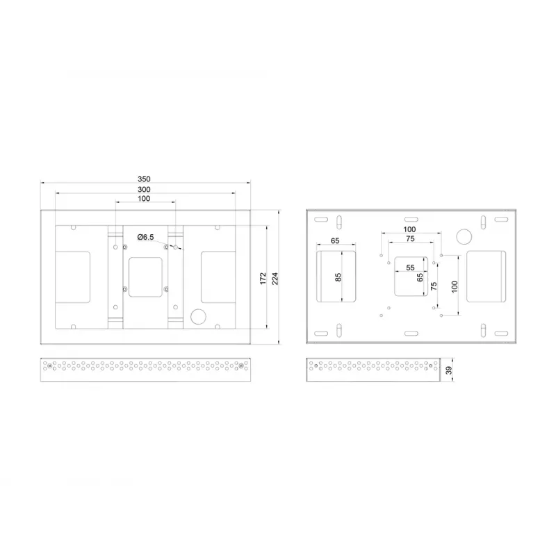 Multibrackets M Pro Series - puzdro 13 inch QB13R & QB13R-T biele